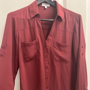 Burgundy Express Portofino Blouse